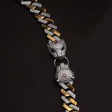 Twin Beast of Glory Men's Silver Bracelet