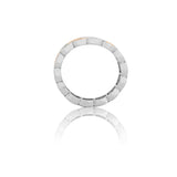 Elliptic Heritage Rose Gold Men's Silver Band