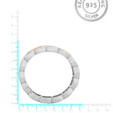 Elliptic Heritage Rose Gold Men's Silver Band