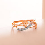 Effervescent Splendor Intertwined Diamond Ring