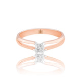 Tandem Layered Brilliance Diamond Ring