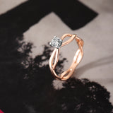 Myra Crossover Classy Diamond Ring