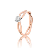 Myra Crossover Classy Diamond Ring