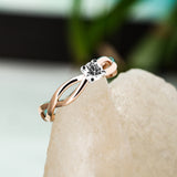 Myra Crossover Classy Diamond Ring