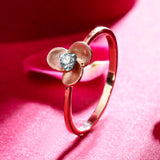 Enchanting RoseFloral Diamond Ring