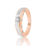 Seraphic Waltz Dual Tone Diamond Ring