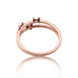Layered Butterfly Cascade Ring