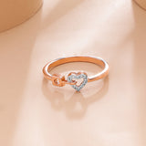 Heart Lock Diamond Ring