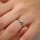 Intertwined Roots of Love Diamond Ring