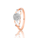 Intertwined Roots of Love Diamond Ring