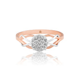 Intertwined Roots of Love Diamond Ring