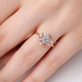 Diavo Diamond Leaf Ring
