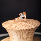 Heart's Embrace Diamond Ring