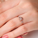Blissful Quatrefoil Pear Diamond Ring