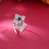 Whimsical Twist of Oasis Diamond Ring