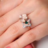 Whimsical Twist of Oasis Diamond Ring