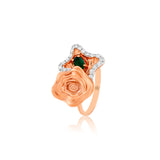 Whimsical Twist of Oasis Diamond Ring
