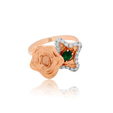 Whimsical Twist of Oasis Diamond Ring