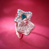 Whimsical Twist of Oasis Diamond Ring