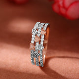 Tri-Vine of Radiance Diamond Ring