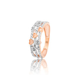 Tri-Vine of Radiance Diamond Ring