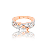 Tri-Vine of Radiance Diamond Ring