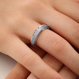 Brilliant Mosaic Eternity Diamond Band