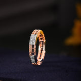 Luminous Gridlock Diamond Band