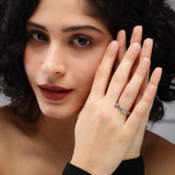 Luminous Gridlock Diamond Band