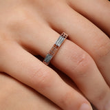 Luminous Gridlock Diamond Band