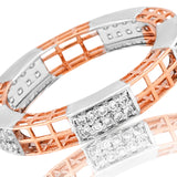 Luminous Gridlock Diamond Band