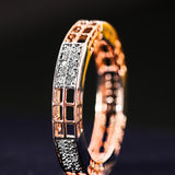 Luminous Gridlock Diamond Band