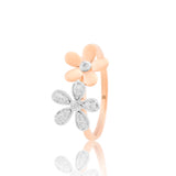 Duo of Spring Fleur Diamond Ring