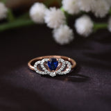 Oceanic Halo Stardust Diamond Ring