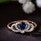 Oceanic Halo Stardust Diamond Ring