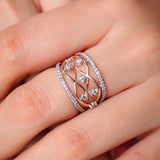 Interlace Elysium Cut-out Diamond Ring