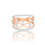 Interlace Elysium Cut-out Diamond Ring