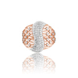 Glimmering Mesh Diamond Ring