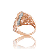 Glimmering Mesh Diamond Ring