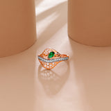 Glistening Honeycomb Dewdrop Diamond Ring