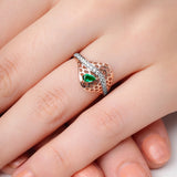 Glistening Honeycomb Dewdrop Diamond Ring