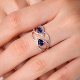 Elysian Twirl Diamond Ring