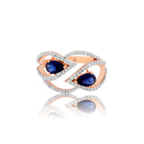 Elysian Twirl Diamond Ring
