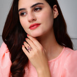 Ruby Flourish Diamond Ring