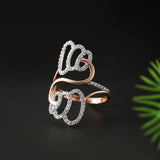 Divine Whorls Diamond Ring