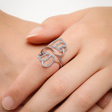 Divine Whorls Diamond Ring