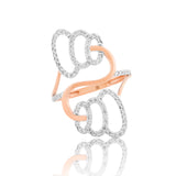 Divine Whorls Diamond Ring