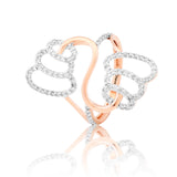 Divine Whorls Diamond Ring