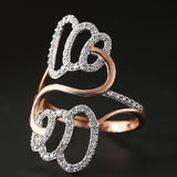 Divine Whorls Diamond Ring