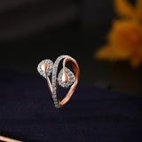 Vortex Halo Layered Diamond Ring